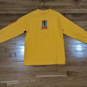 PRIMITIVE x Dragon Ball Z Shenron Long Sleeve T Shirt Yellow Medium